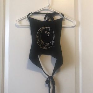 Black Tank with Ties